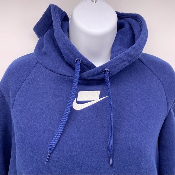 Nike Blue Quilted Hoodie - Picture 7 of 14
